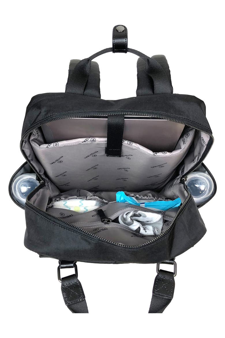 Courage Backpack Diaper Bag, Alternate, color, BLACK