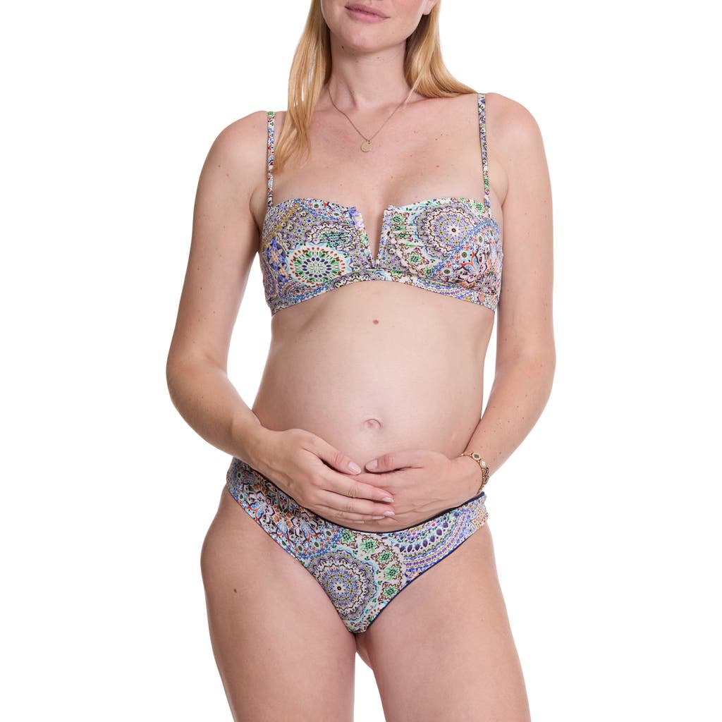 CACHE COEUR CACHE COEUR MADALA REVERSIBLE TWO-PIECE MATERNITY SWIMSUIT