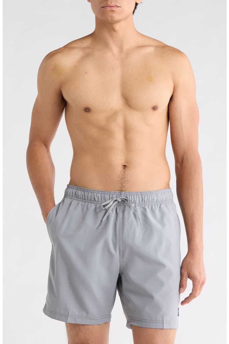 Redondo Edge Volley Swim Trunks, Main, color, GRAY
