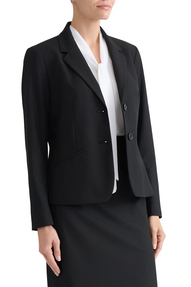 Two-Button Blazer, Alternate, color, BLACK