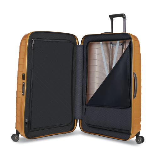 Samsonite Proxis Medium Hardside Tsa Friendly Spinner In Honey Gold