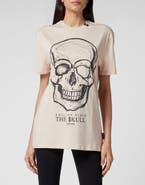 PHILIPP PLEIN T-Shirt Round Neck Ss Print Skull Women