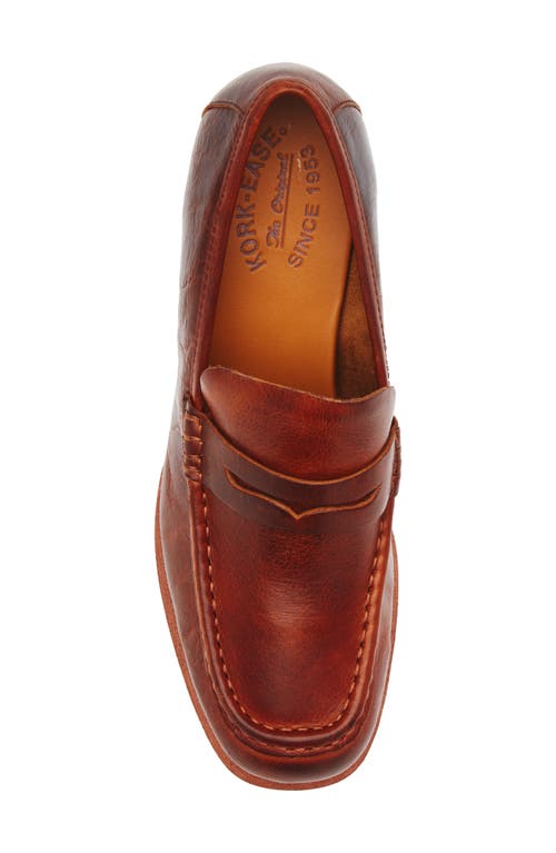 Kork-ease ® Barbara Platform Penny Loafer Pump In Brown