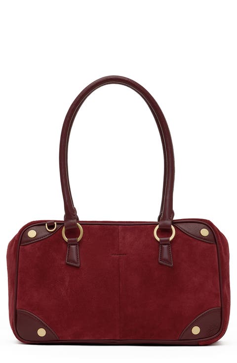 Meredith Medium Suede Shoulder Bag