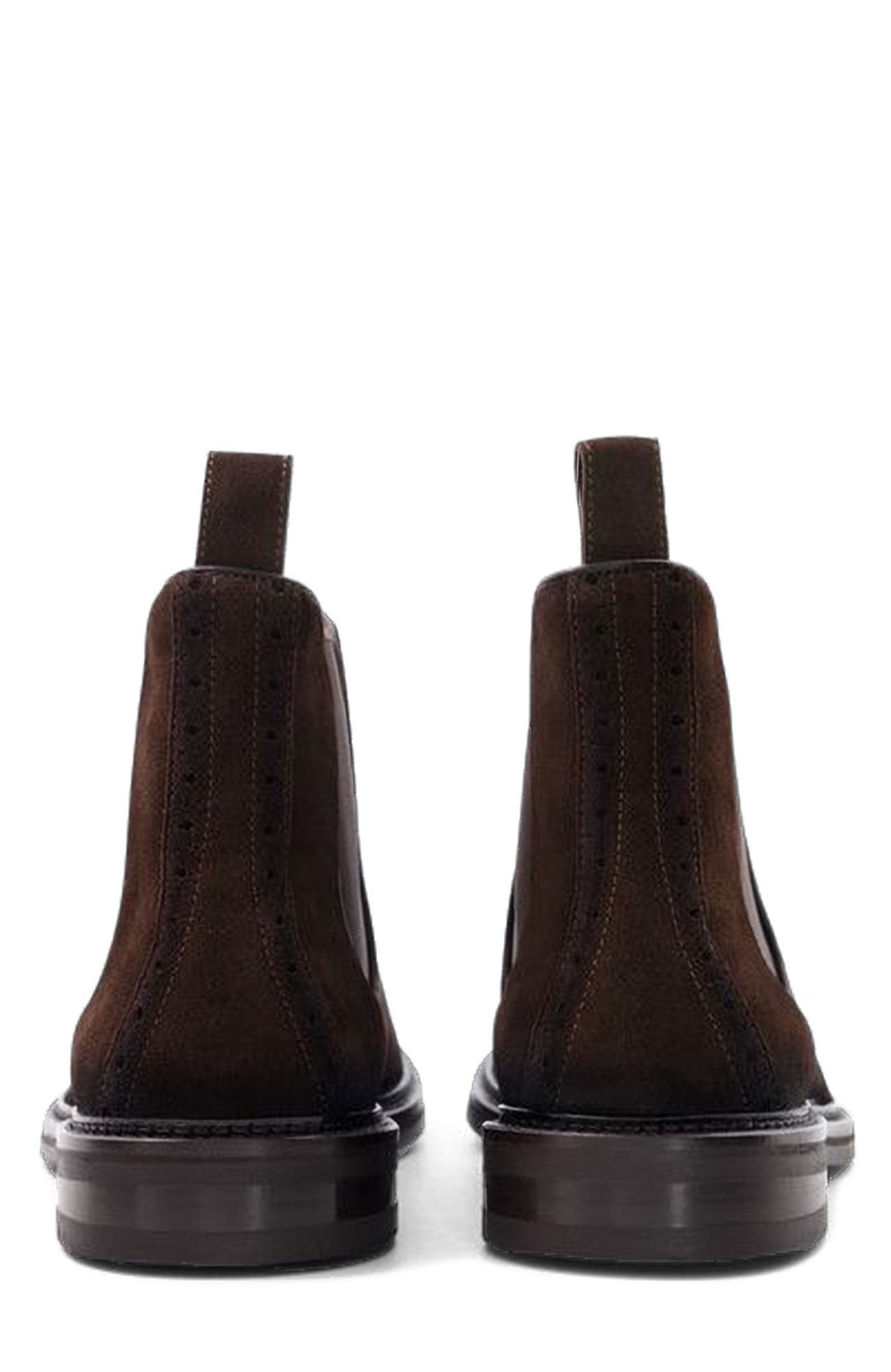 Anthony Veer Weston Chelsea, Alternate, color, Dark Brown Suede