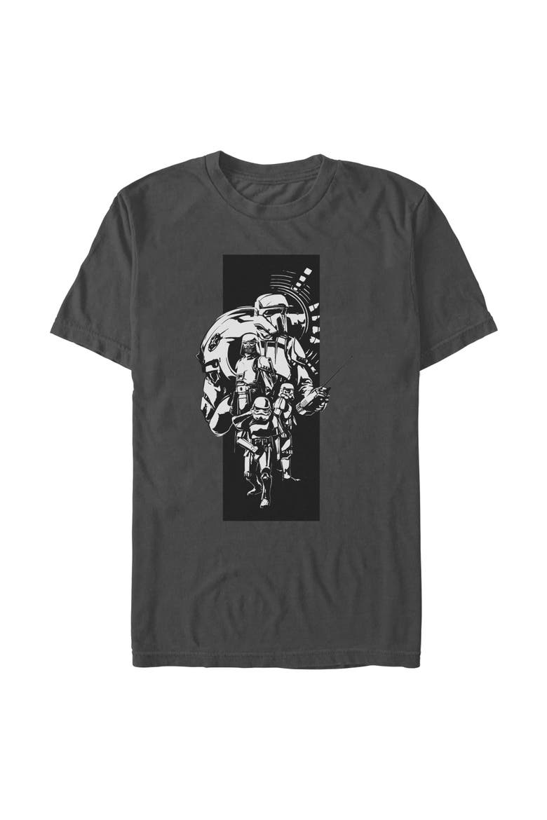 Men's Star Wars The Mandalorian and Grogu Classic Imperial Troopers  Graphic T-Shirt, Main, color, Charcoal