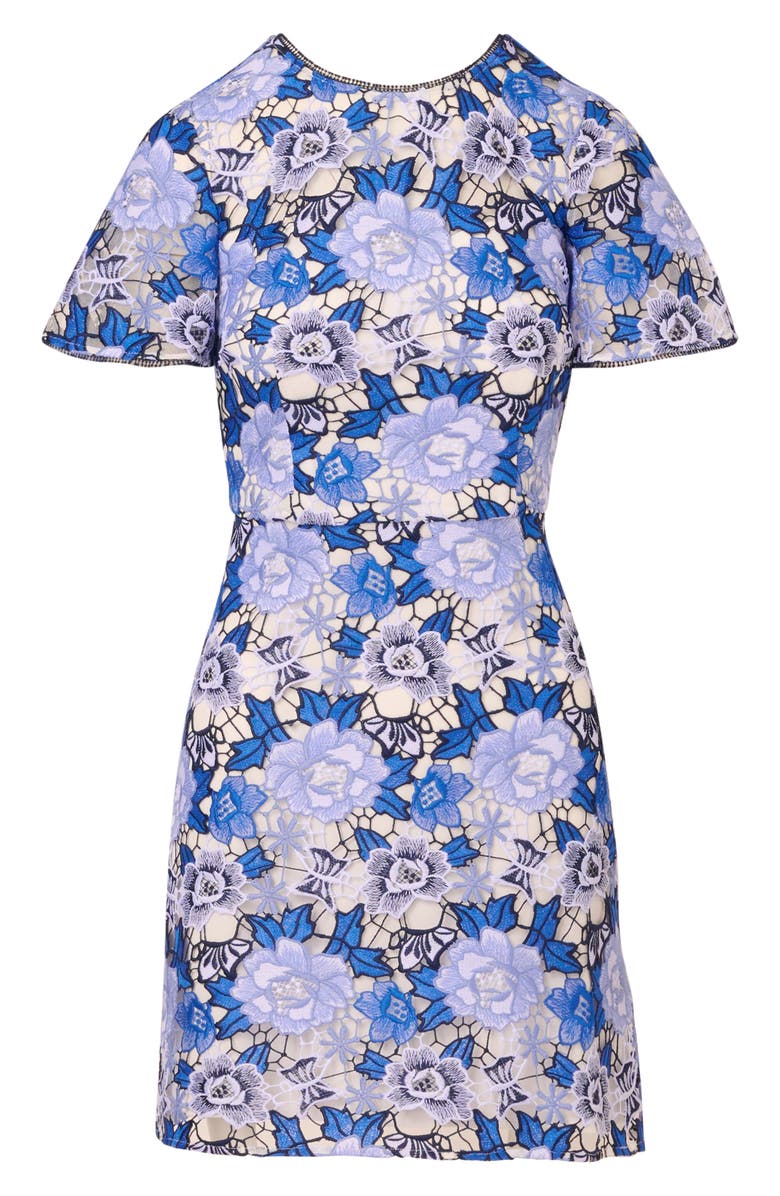 Adrianna Papell Floral Guipure Lace Sheath Dress, Alternate, color,