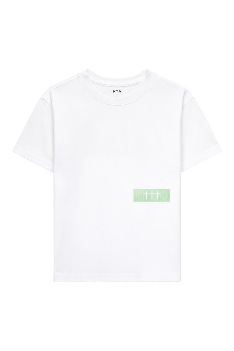 Kids' Lawson Glitch Logo Graphic T-Shirt, Main, color, WHITE GLITCH RTA