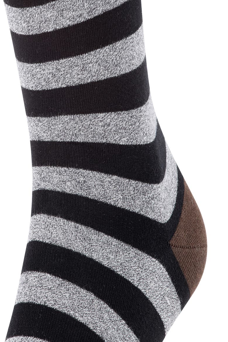 Sensitive Mapped Line Crew Socks, Alternate, color, HENNE
