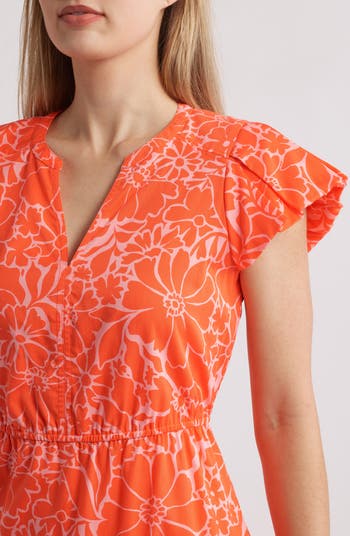 Floral Cotton Blend Dress