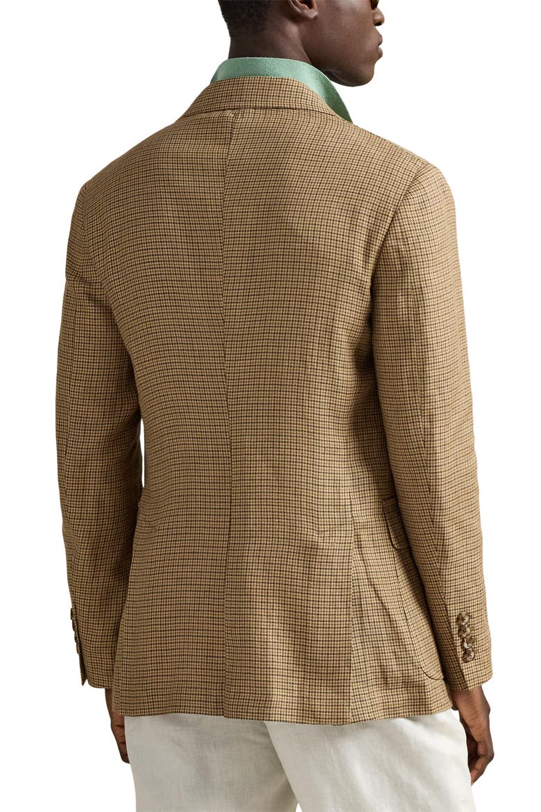 Textured Seed Stitch Cotton & Linen Polo, Alternate, color, FADED MINT/ DECKWASH WHITE