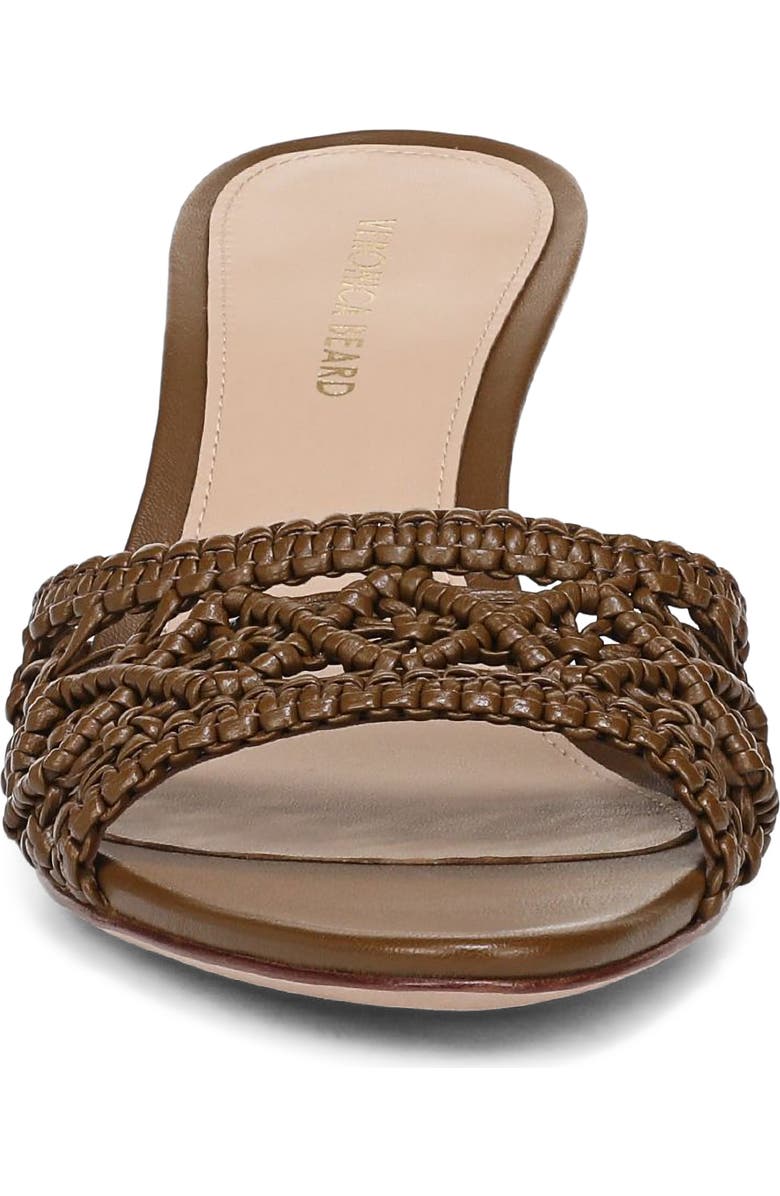 Veronica Beard Tia Macramé Slide Sandal, Alternate, color, Chestnut