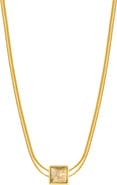 Karma and Luck Attract & Connect - Clear Quartz Evil Eye April Birthstone Necklace