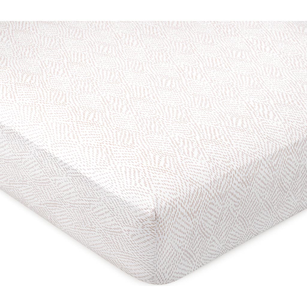 Domani Home Cotton Sateen Crib Sheet Set In Stasia