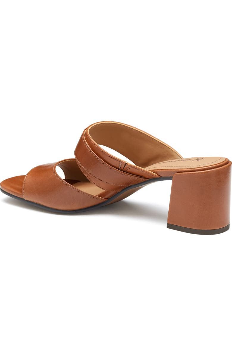 Johnston & Murphy Everly Buckle Slide Sandal, Alternate, color, Cognac Calfskin