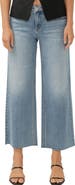 Silver Jeans Co. Suki Curvy Raw Hem Mid Rise Ankle Wide Leg Jeans