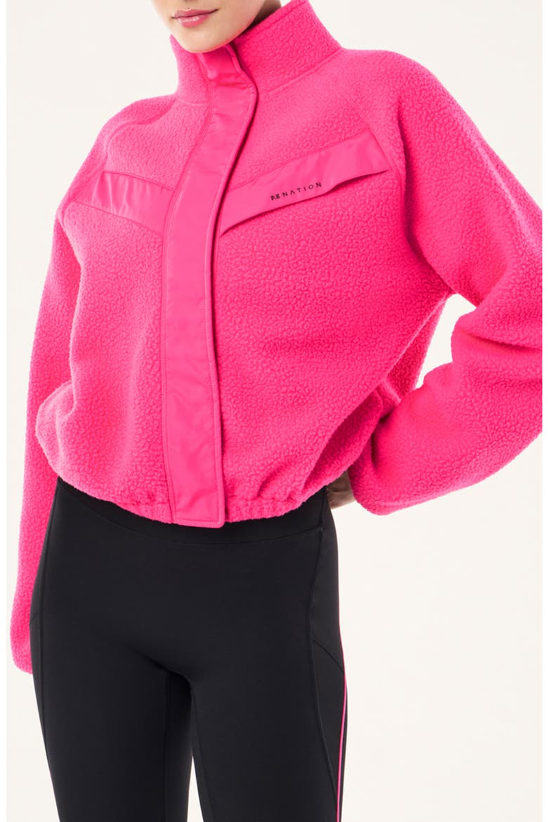 Shelter Fleece Jacket, Alternate, color, COSMO PINK