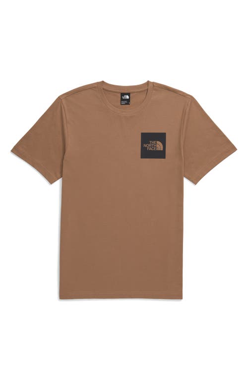 Shop The North Face Fine Cotton Blend Logo Graphic T-shirt In Latte