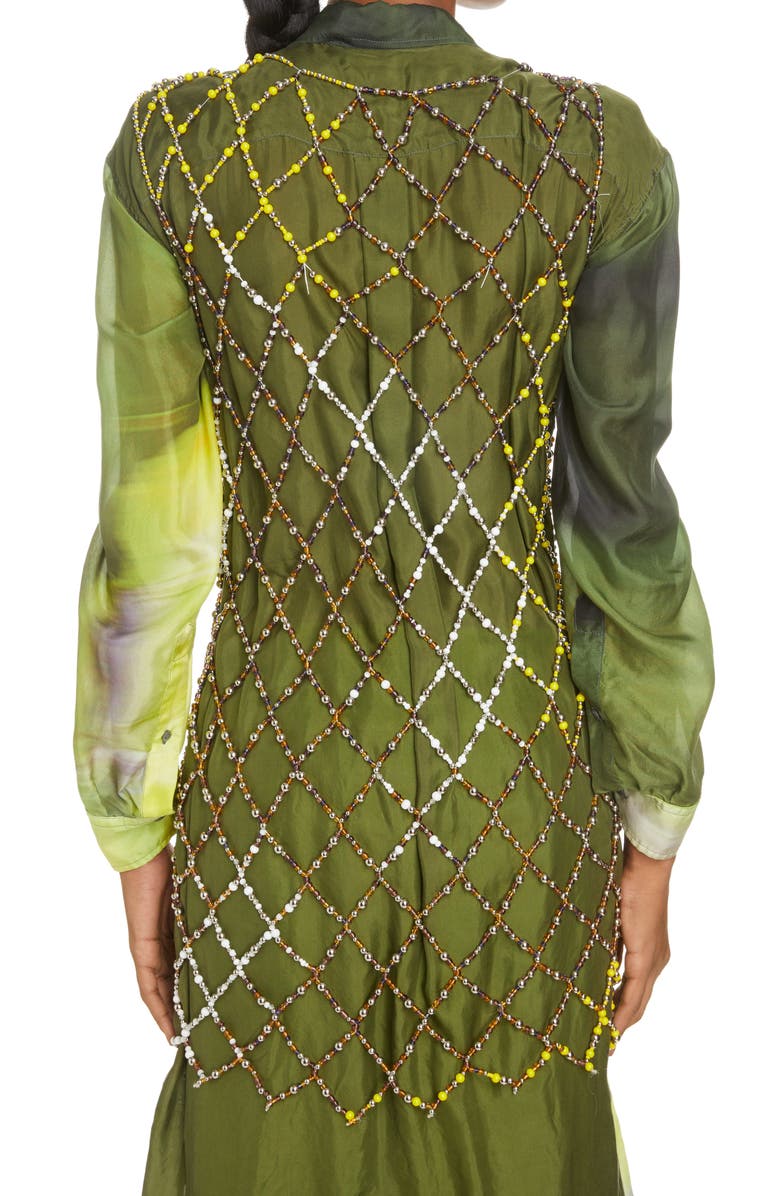 Dries Van Noten Duke Beaded Lattice Top, Alternate, color, 