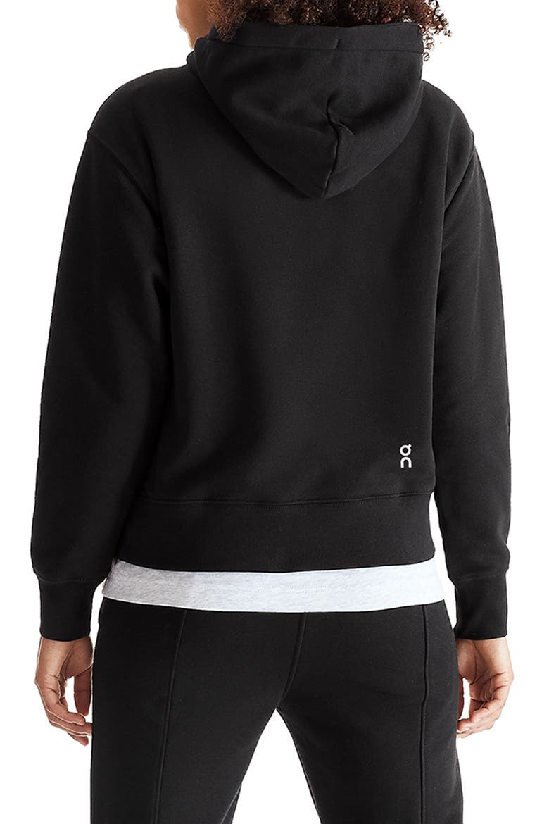 Club Oversize Organic Cotton Blend Hoodie, Alternate, color, BLACK
