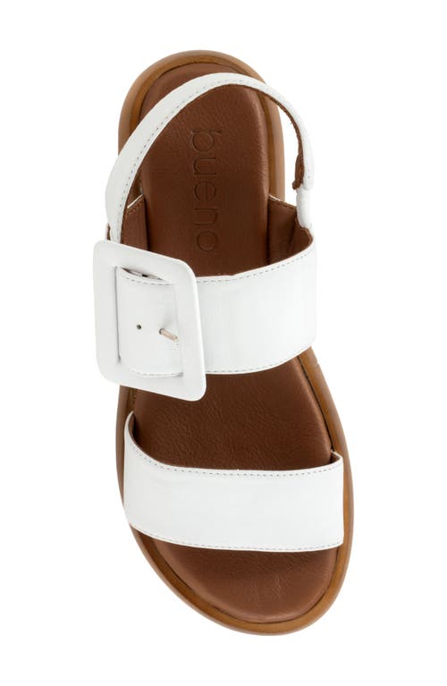 Bueno Julian Two-strap Sandal In White