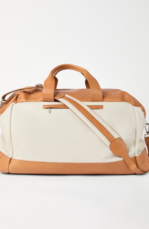 Brunello Cucinelli Grained Calfskin Active Bag In White