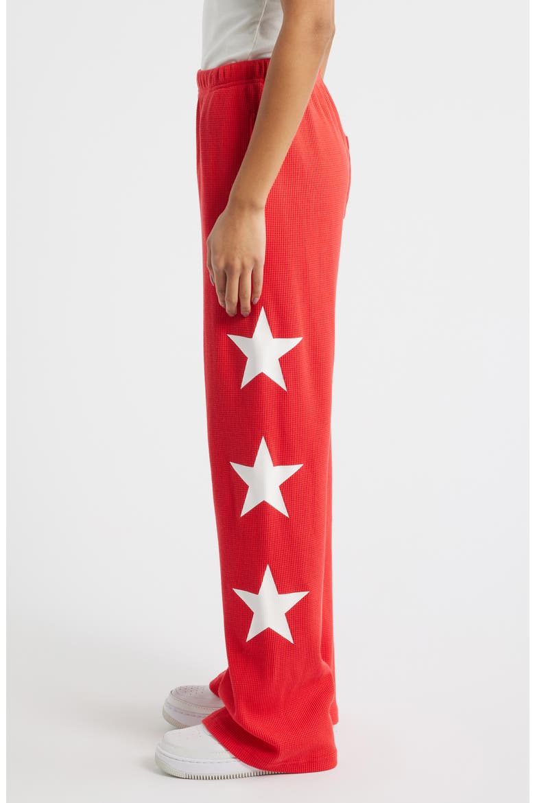 You Are a Star Waffle Knit Graphic Sweatpants, Alternate, color, RED
