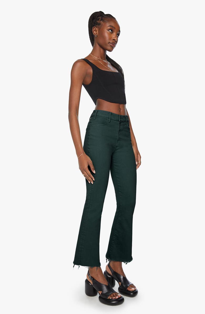 MOTHER The Hustler Fray Hem Flare Jeans, Alternate, color, 