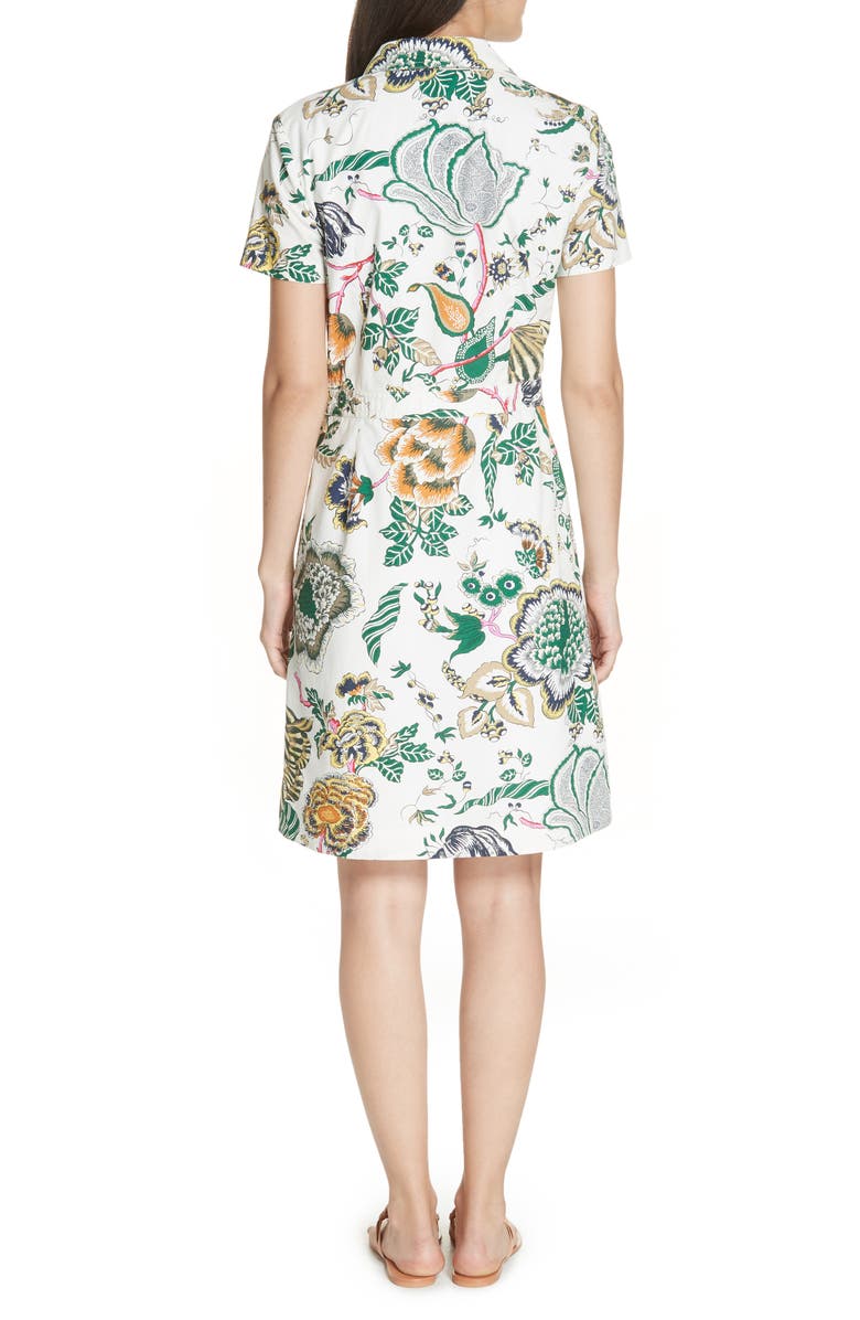 Tory Burch Tilly Floral Shirtdress, Alternate, color, 