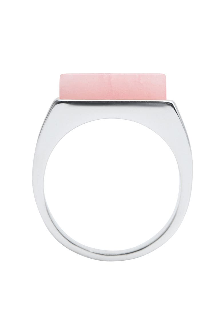 Semiprecious Stone Ring, Alternate, color, SILVER