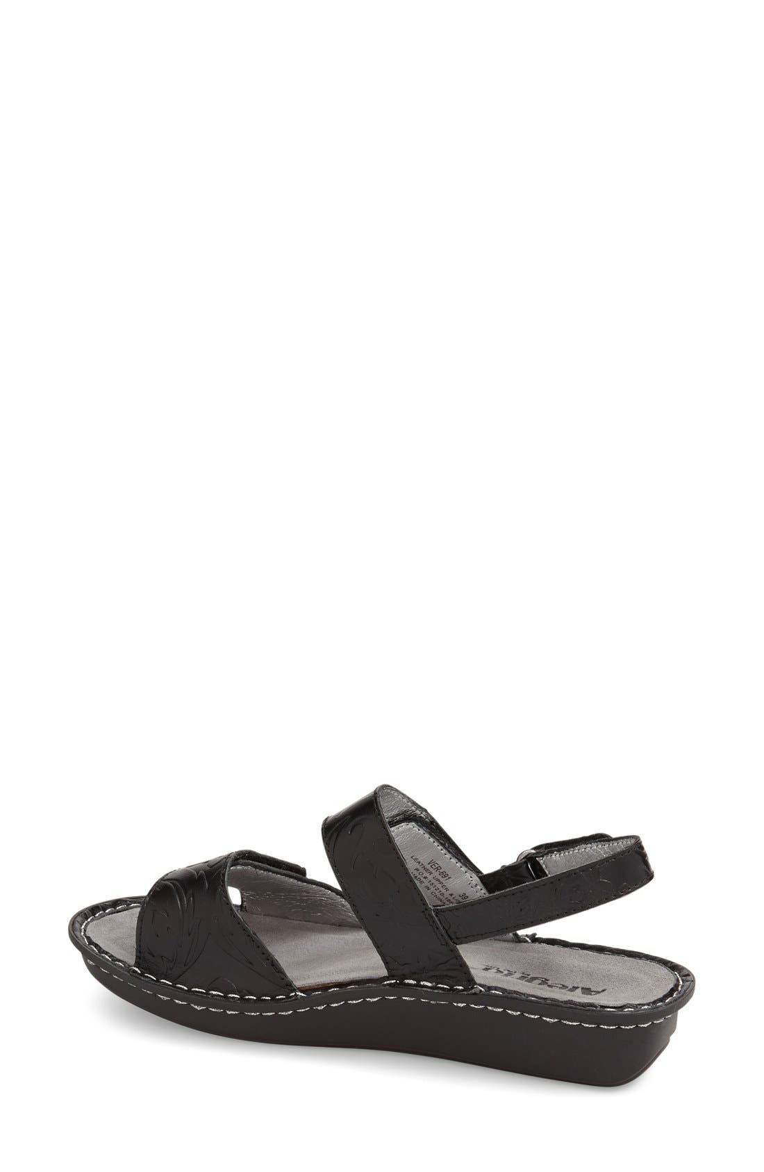 Verona Sandal, Alternate, color, BASKETRY BLACK