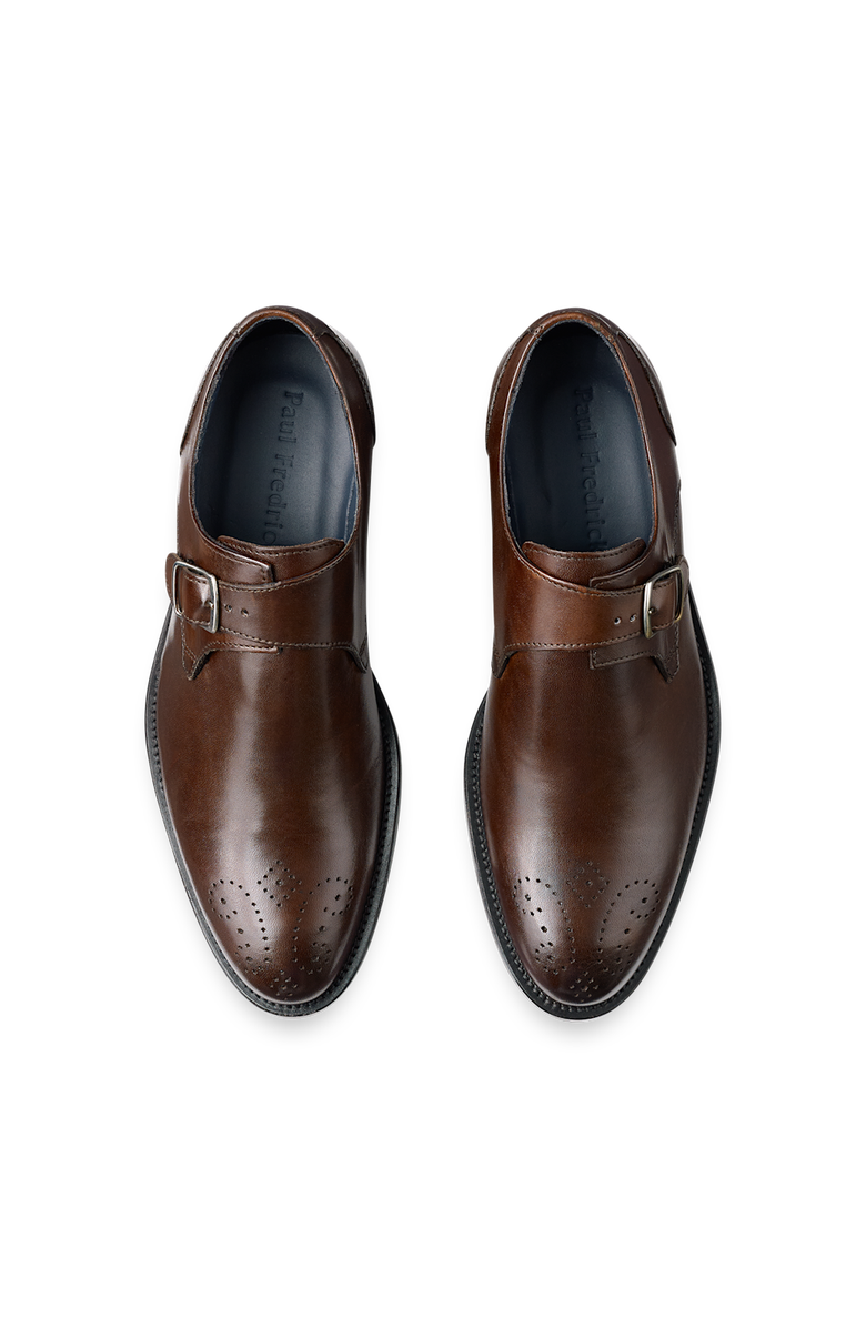 Paul Fredrick Henry Monk Strap, Alternate, color, Dark Brown