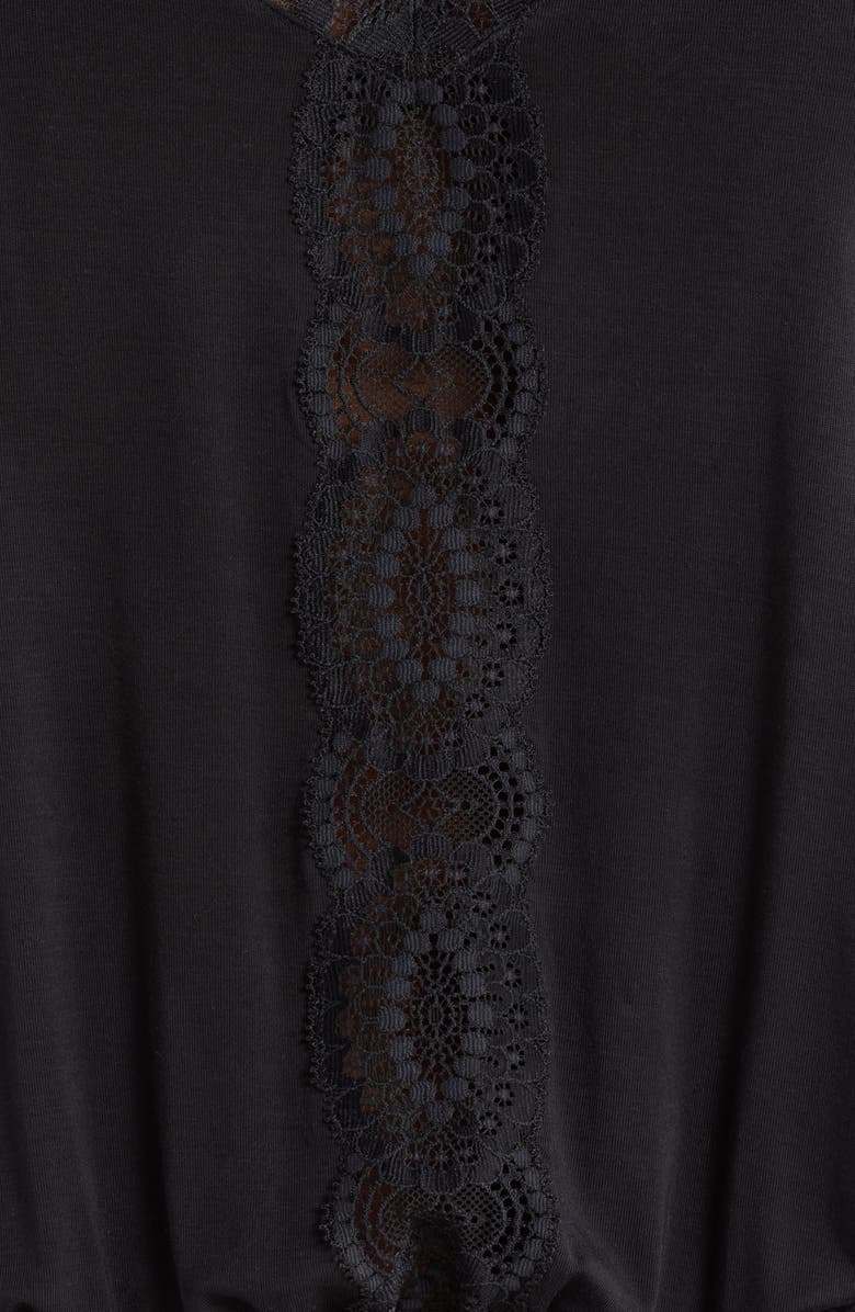 Eberjey Marry Me Dreamer Jersey Knit Teddy Romper, Alternate, color, Black