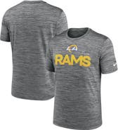 Nike Men's Nike Anthracite Los Angeles Rams Blitz Velocity Modern Performance T-Shirt