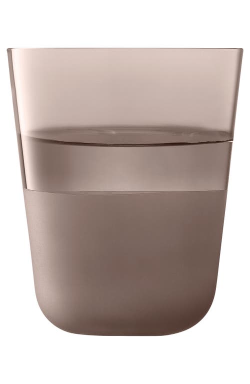 Lsa Arc Contrast Set Of 4 Tumblers In Brown