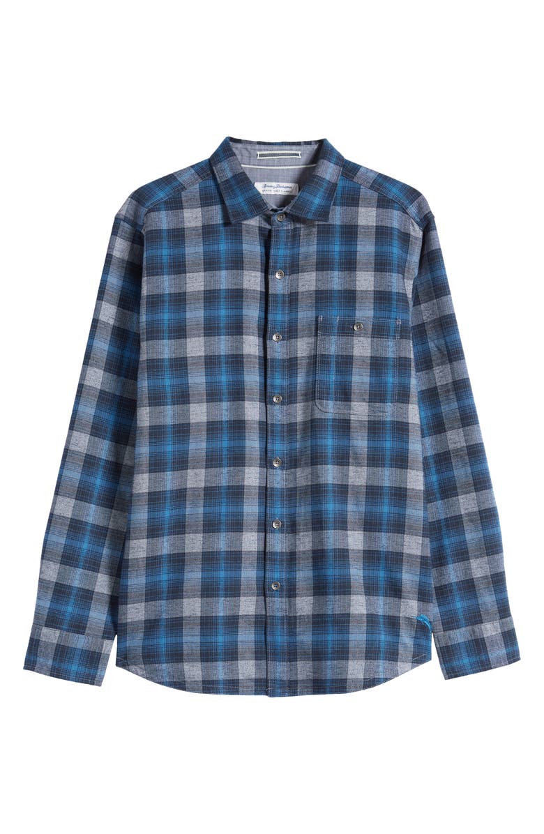 Tommy Bahama Canyon Beach Cozy Check Flannel Button-Up Shirt, Alternate, color, 