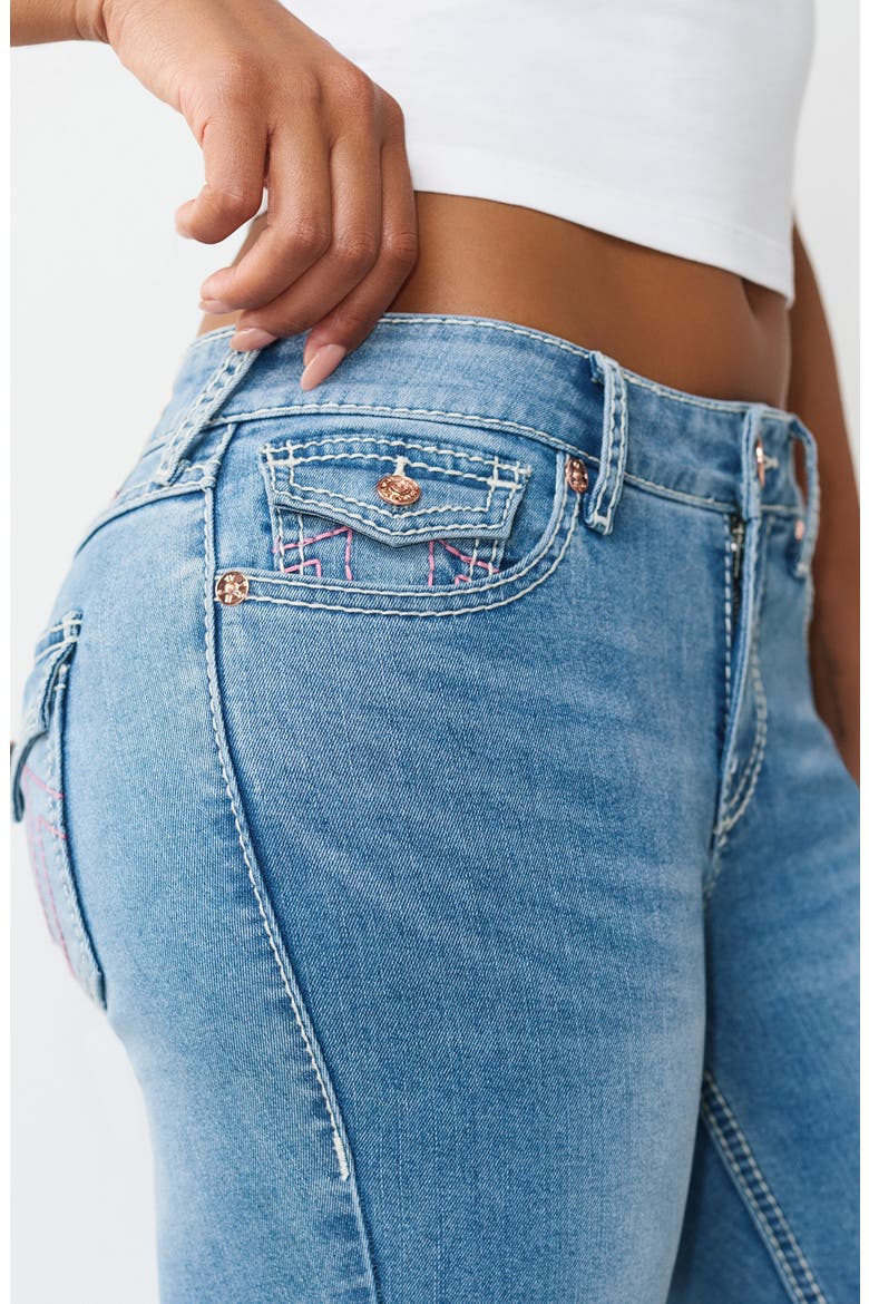 Joey Big T Flap Pocket Flare Leg Jeans, Alternate, color, LIGHT PACIFIC WASH