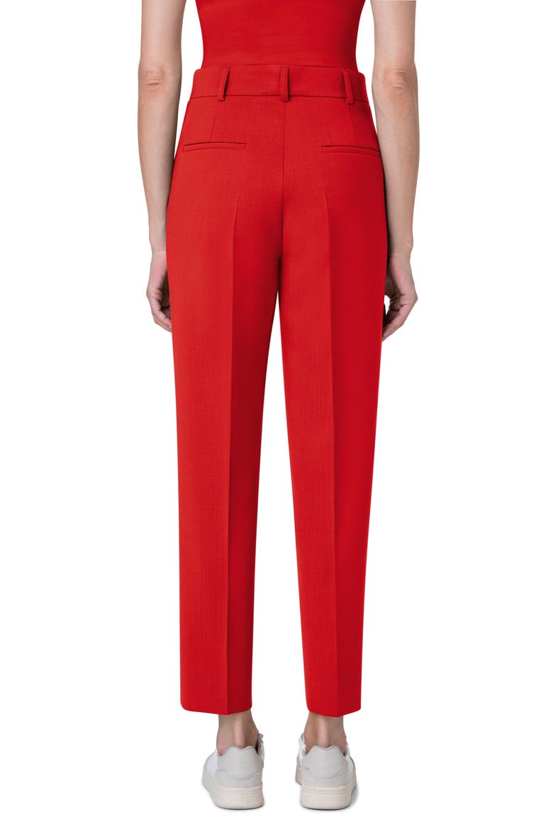 Slim Leg Stretch Modal Pants, Alternate, color, RED