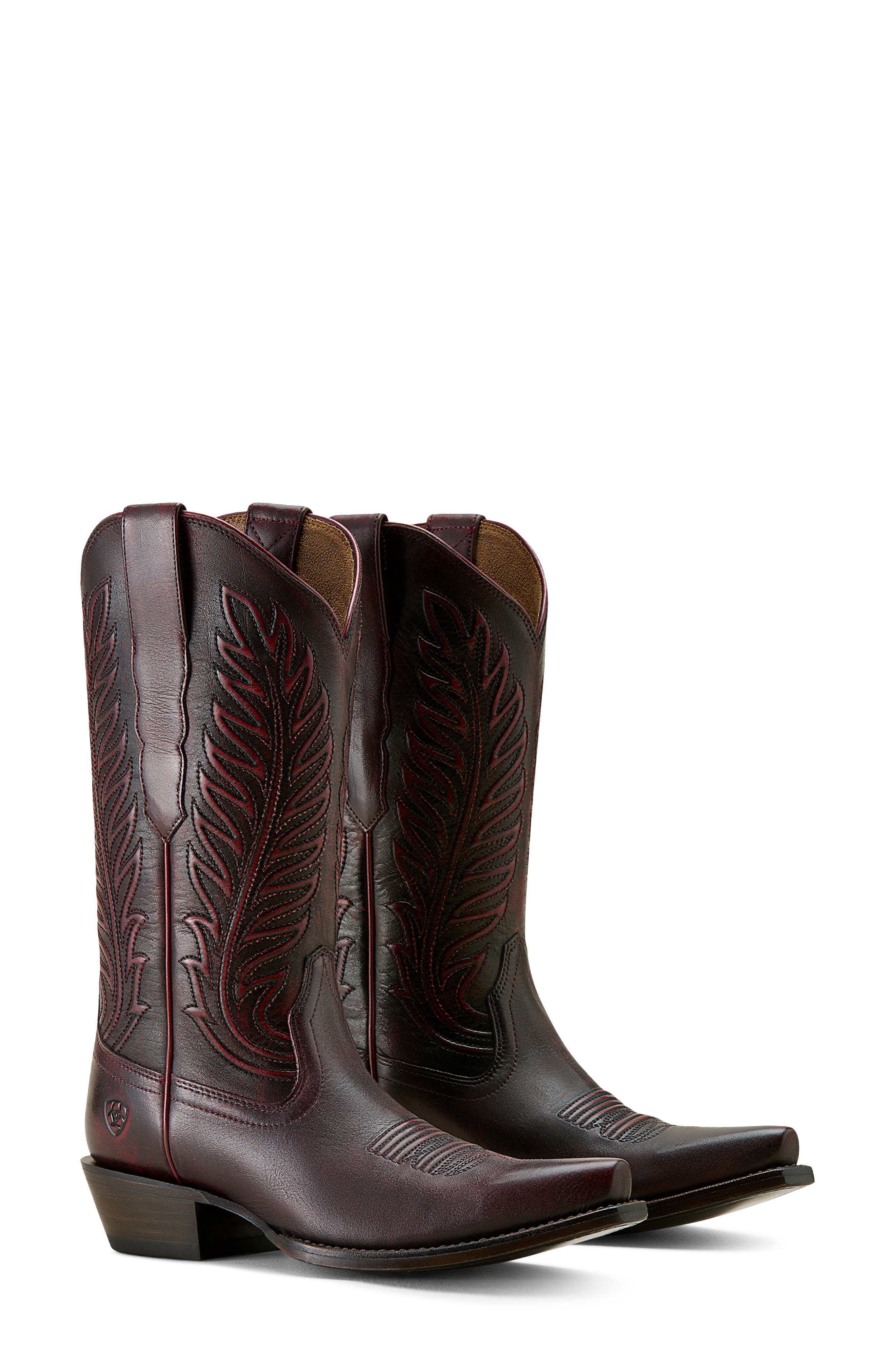 Ariat Bowman X Toe Cowboy Boot, Alternate, color, Black Cherry