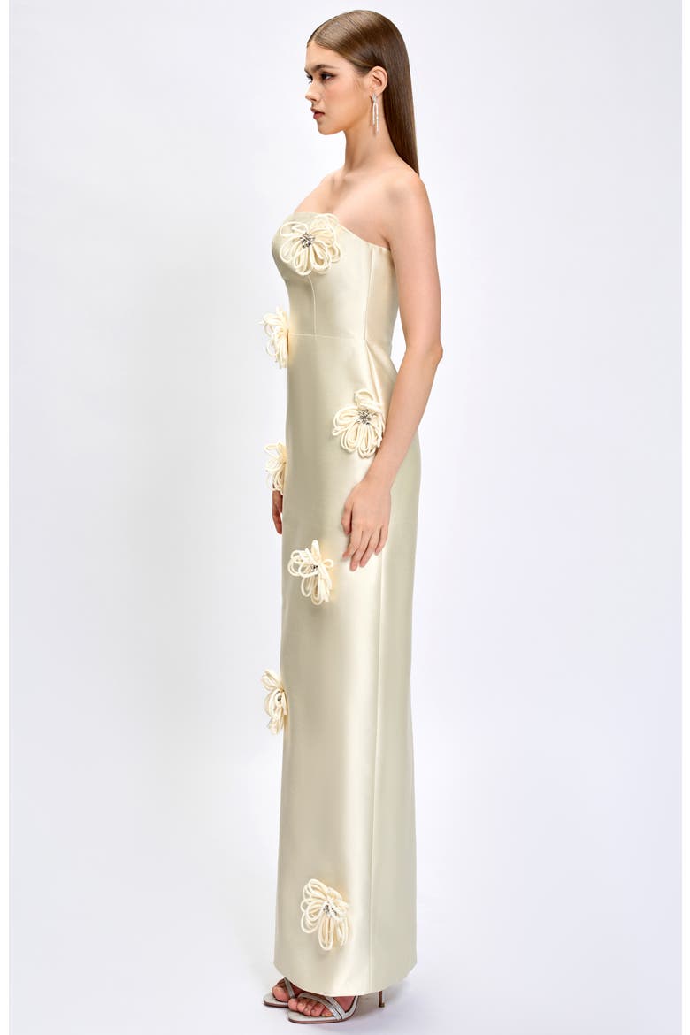 Kezia 3D Floral Maxi, Alternate, color, CREAM