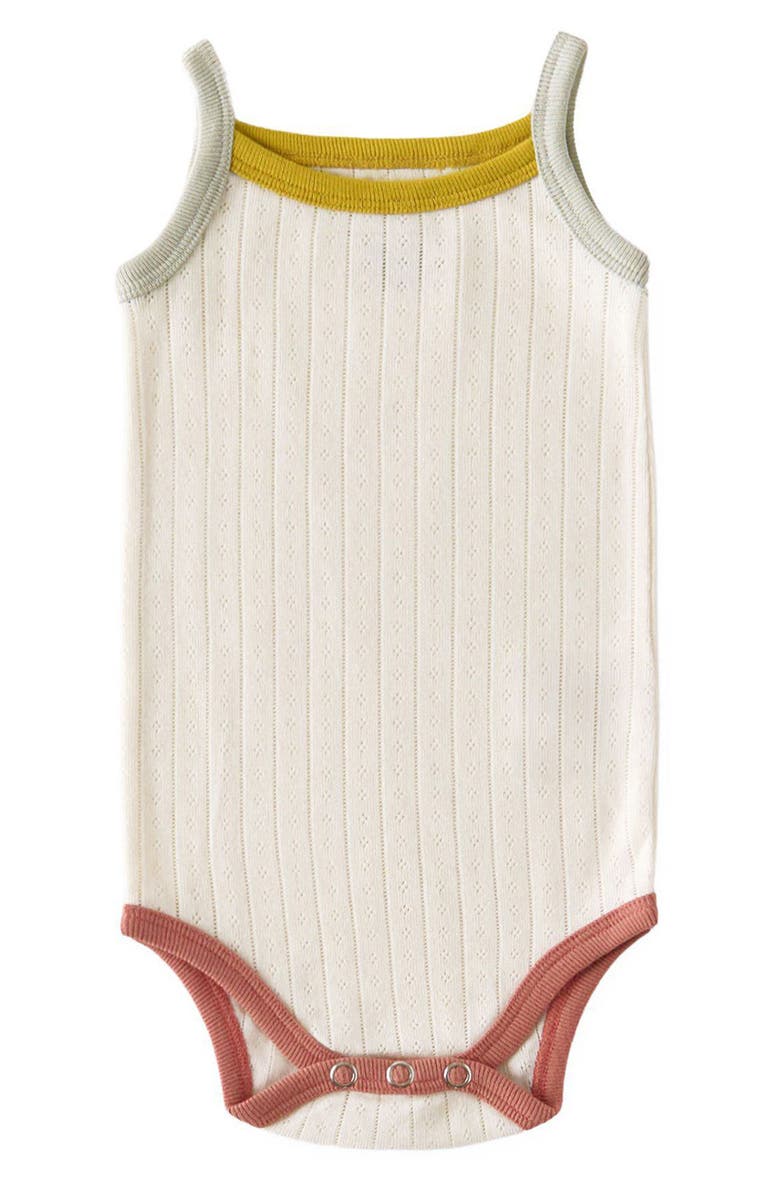 Pehr Pointelle Bodysuit, Main, color, Rainbow