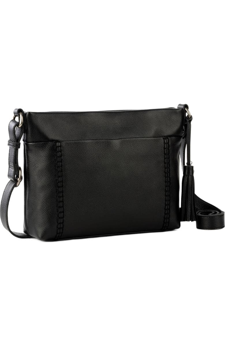 The Sak Melrose Crossbody Leather Bag, Alternate, color, Black