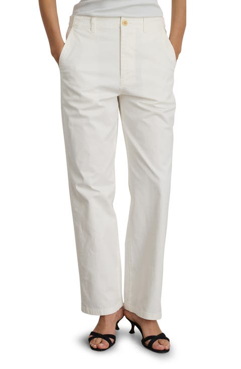 Utility High Waist Chino Pants