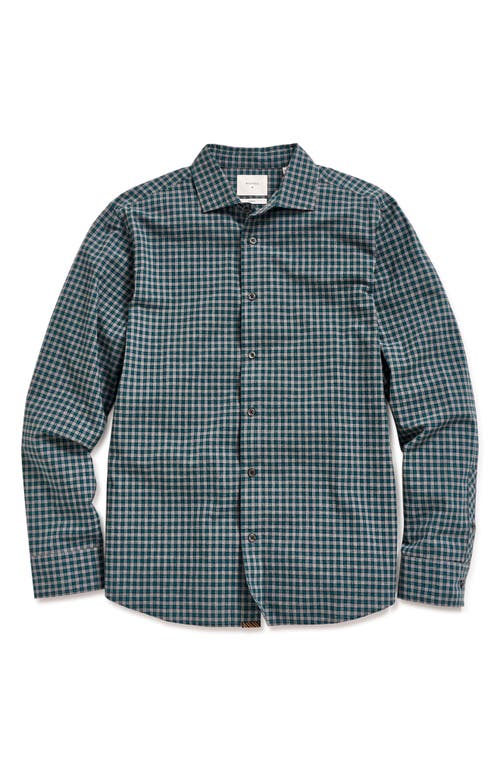 Billy Reid Tuscumbia Sport Shirt In Deep Teal/multi
