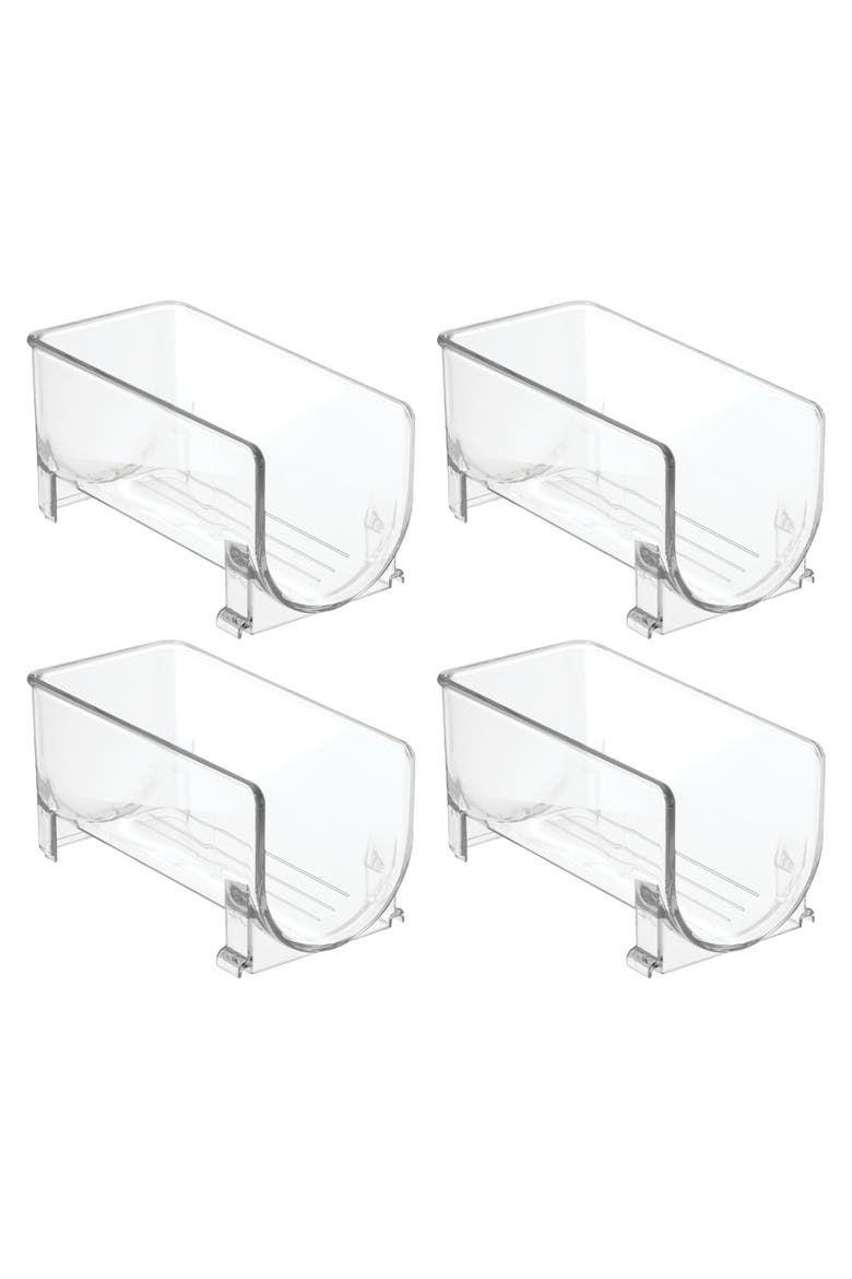 Stackable Holder for Water or Spirit Bottles, Set of 4, Clear, Made in USA, Main, color, Clear