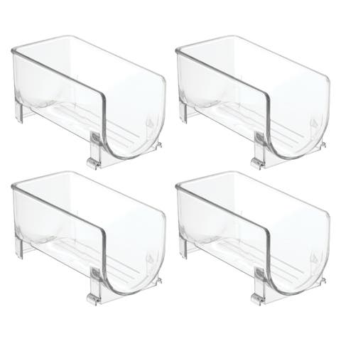Stackable Holder for Water or Spirit Bottles, Set of 4, Clear, Made in USA