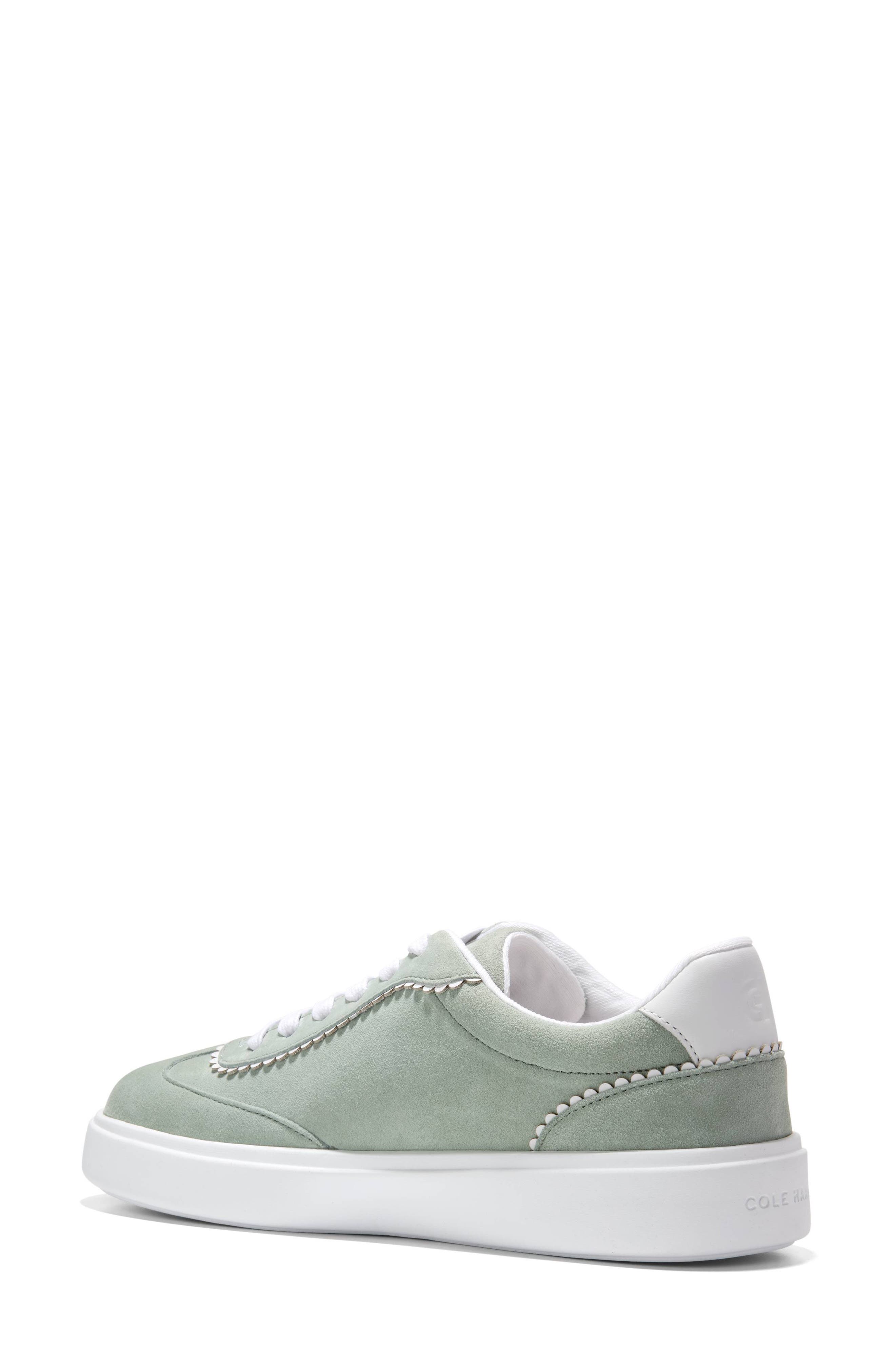 Cole Haan Grand Crosscourt Arlowe Sneaker, Alternate, color, Lily Pad Suede / White Suede