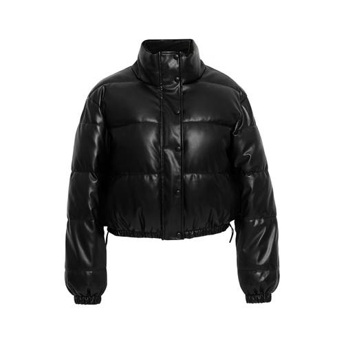 Ats Lyra Quilted Leather Jacket In Black