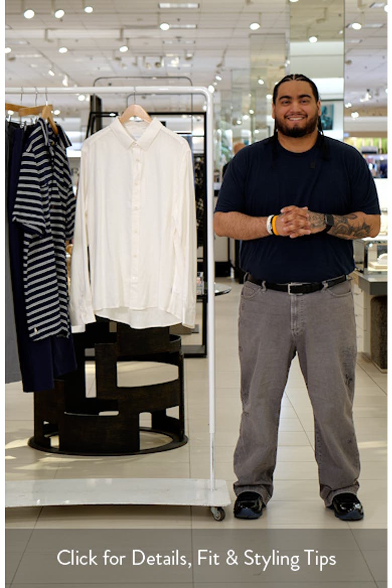 Oasis Linen Blend Button-Up Shirt video