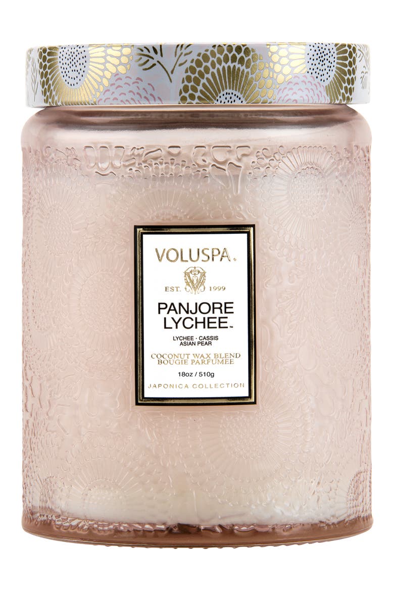 Panjore Lychee Large Jar Candle, Main, color, PANJORE LYCHEE